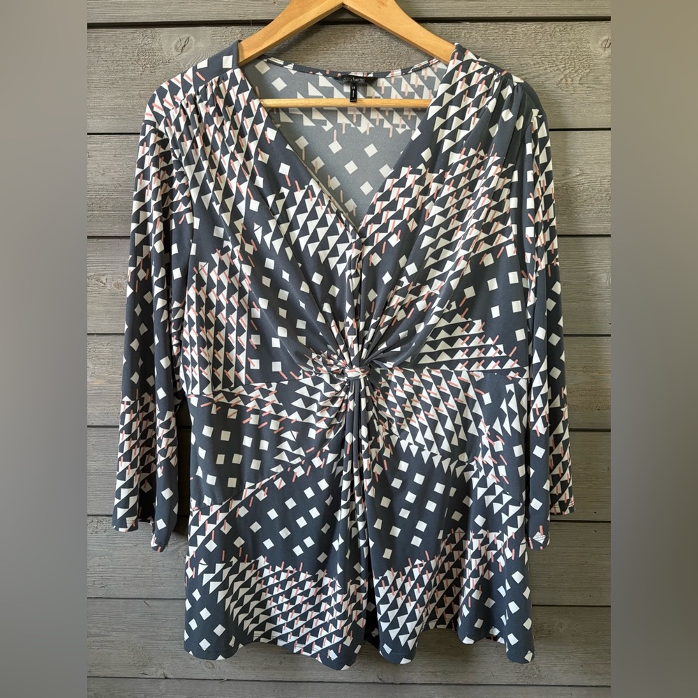 Daisy Fuentes Blouse with 3/4 Sleeves